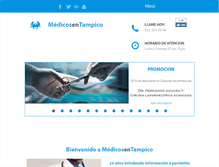 Tablet Screenshot of medicosentampico.com